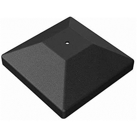 LLAMARADA 4 x 4 in. Black Outdoor Accents Decorative Post Cap LL2055584